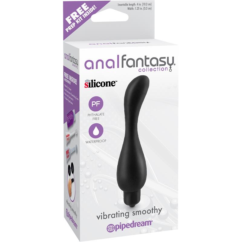 Anal Fantasy Collection Vibrating Smoothy - Color Negro - Imagen 2