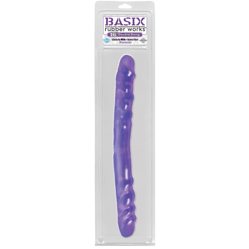 Basix Rubber Works  40,6 cm Doble Verga - Color Púrpura - Imagen 2
