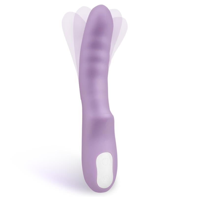 Brightpurple Vibrador y Rotador Doble Motor 360º USB Silicona - Imagen 3
