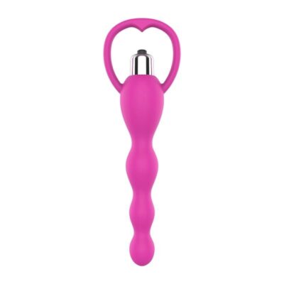 Cadena Anal con Vibración Rosa