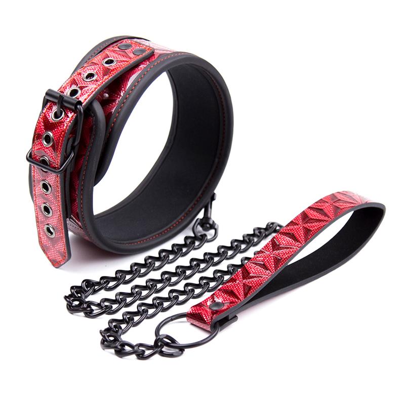 Collar con Correa Ajustable Diamond Cuero Vegano - Imagen 3