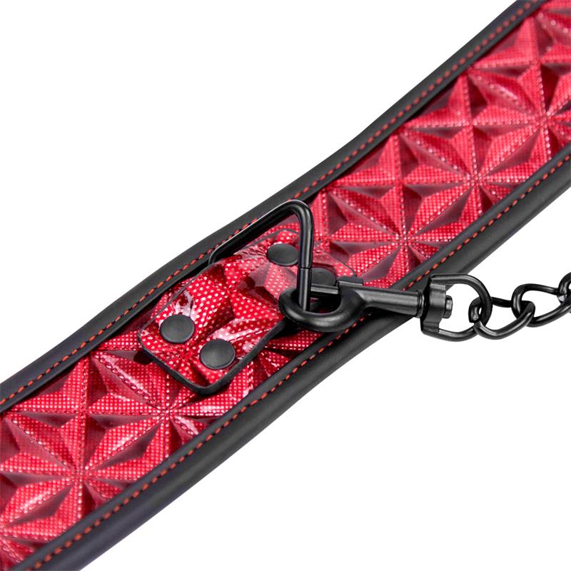 Collar con Correa Ajustable Diamond Cuero Vegano - Imagen 4