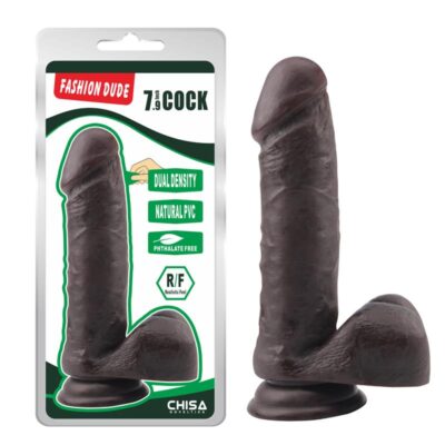 Alternative view of Dildo Dual Density Fashion Dude 7.9 Marron