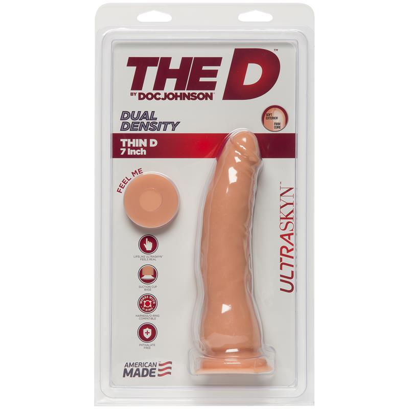 Ver en Dildo Dual Density Thin D 7 Ultraskyn Vainilla - Imagen 2