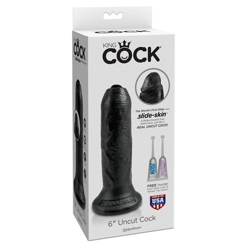 Dildo Realista con Glande Retráctil Color Negro 6 - Imagen 2