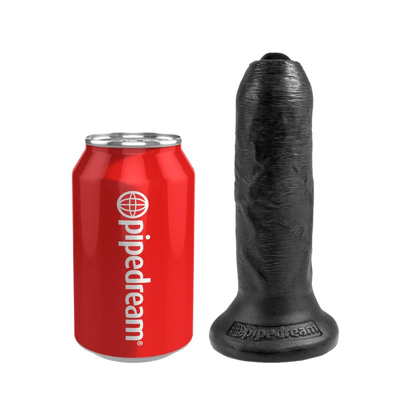 Dildo Realista con Glande Retráctil Color Negro 6 - Imagen 5