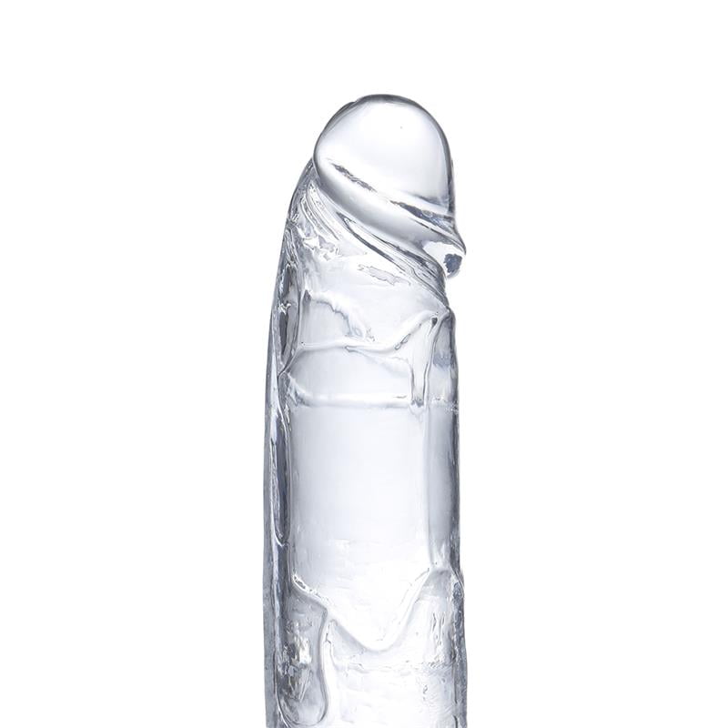 Dildo Realista con Testículos Material Cristalino 18 cm - Imagen 5