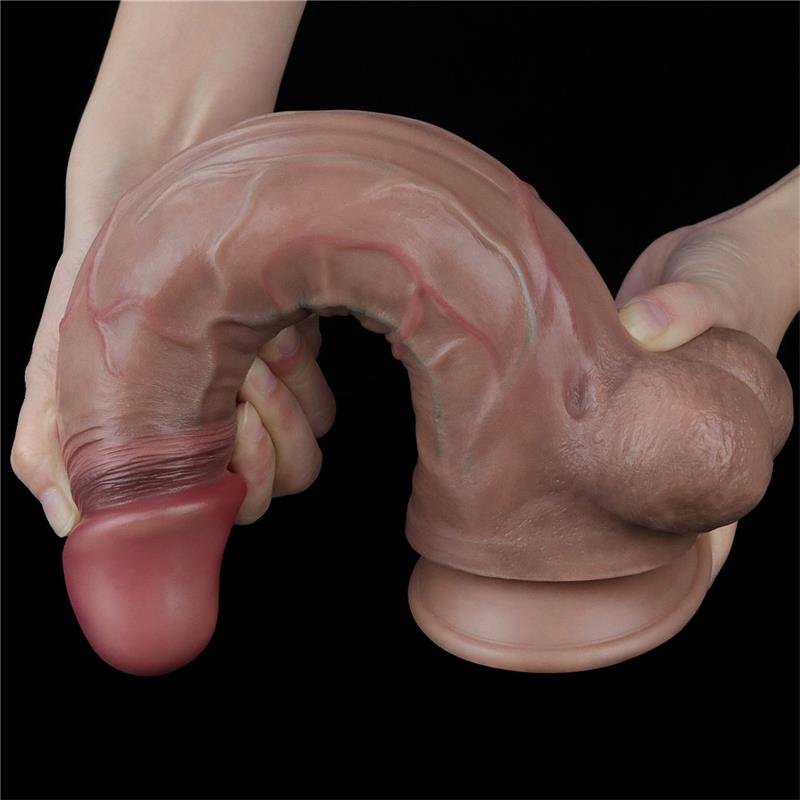 Dildo Realista Doble Capa Silicona Platinum 11.5 - Imagen 4
