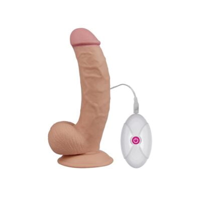 Dildo The Ultra Soft Dude con Vibración 7.5 Natural