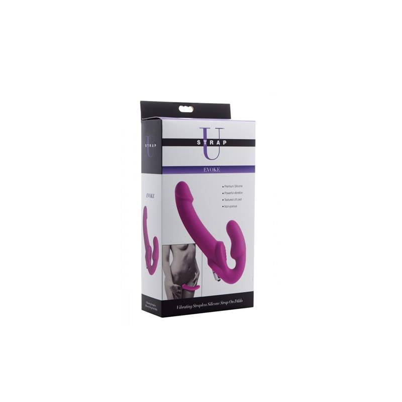 Ver en Evoke Vibrador Doble Sin Arnés Purpura - Imagen 3