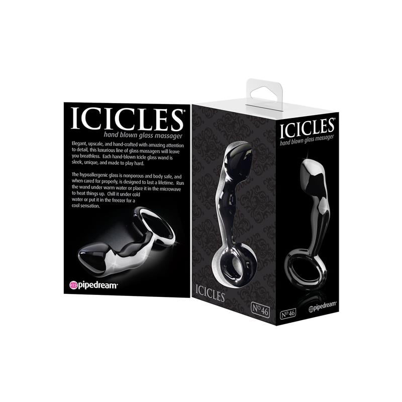 Icicles Plug Anal No. 46 Color Negro - Imagen 5
