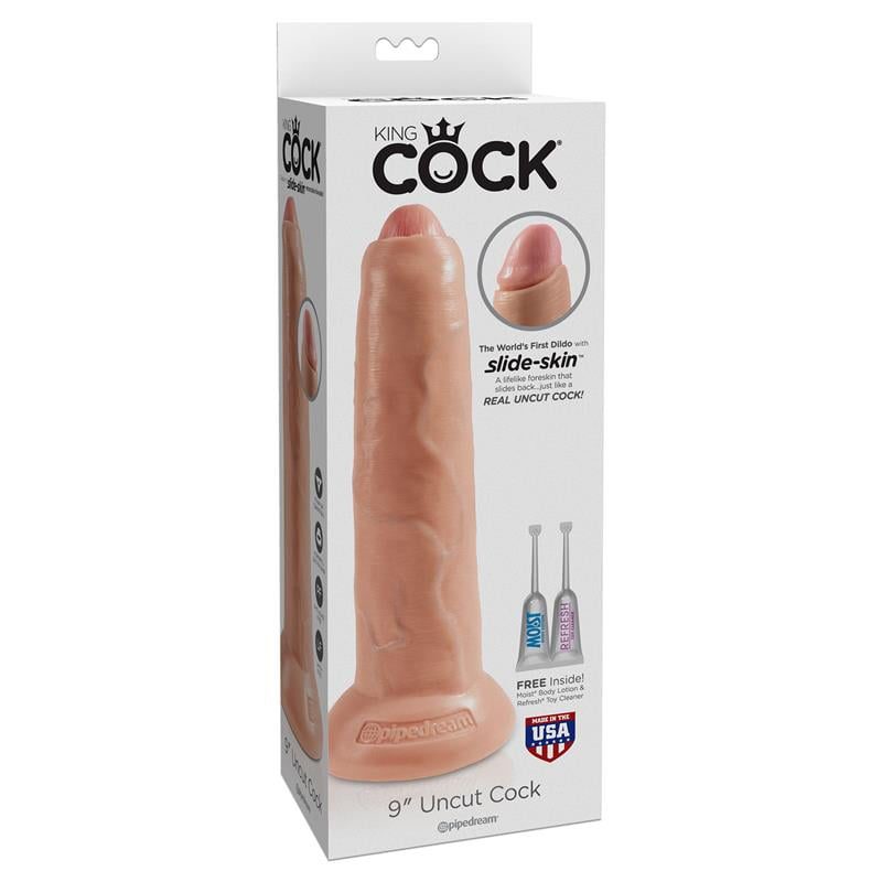 King Cock Dildo Realista con Glande Retractil Color Natural 9 - Imagen 2