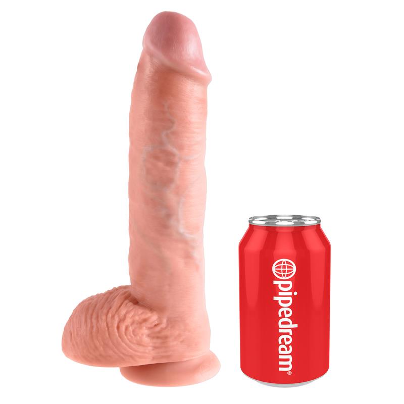 King Cock Pene con Testículos de 10  - Color Natural - Imagen 3