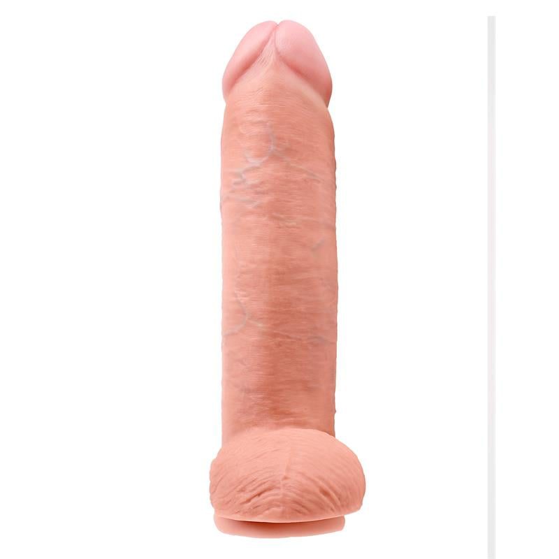 King Cock Pene con Testículos de 12 - Color Natural - Imagen 3