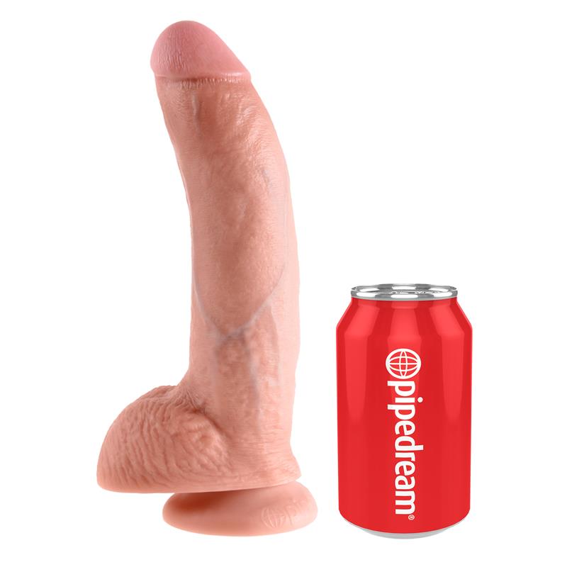 King Cock Pene con Testículos de 9 - Color Natural - Imagen 3