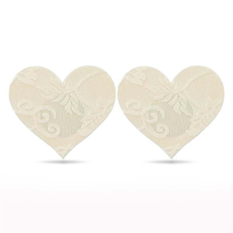 Pack Pezoneras Flor y Corazón Beige - Imagen 3