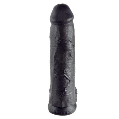 Pene con Testículos de 12 Color Negro
