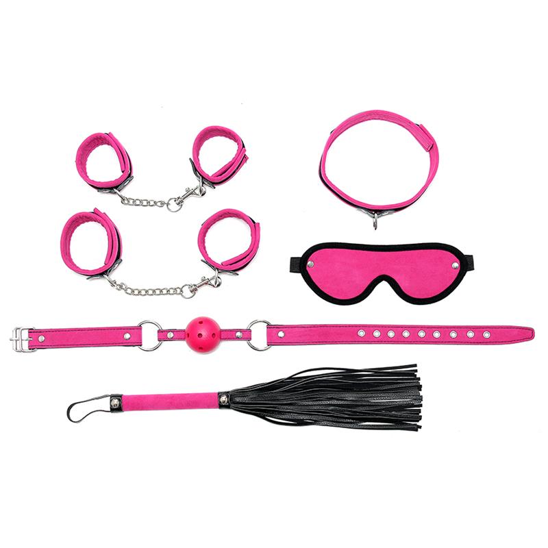 Rimba Bondage Play Set de Bondage 6 Piezas Color Rosa - Imagen 2