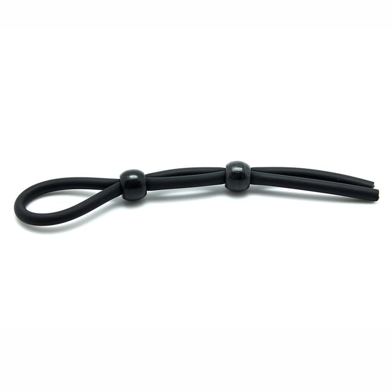 Rimba Latex Play Cordón para Pene y Testículos Color Negro - Imagen 4