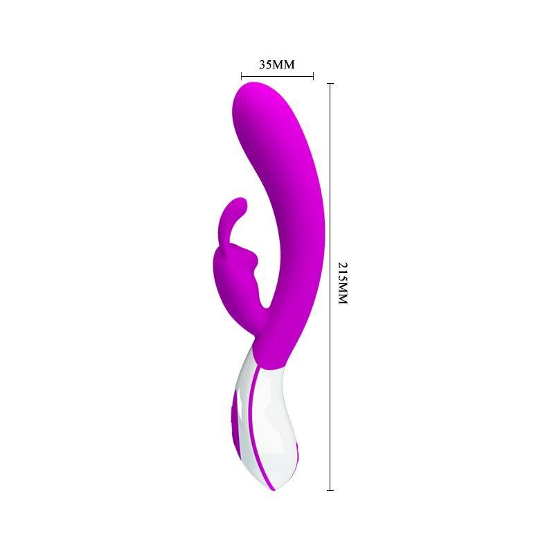 Pretty Love Harlan Púrpura: Vibrador Punto G y Clítoris de Doble Estimulación Recargable - Imagen 4