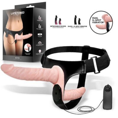 arnés dildo doble vibrador