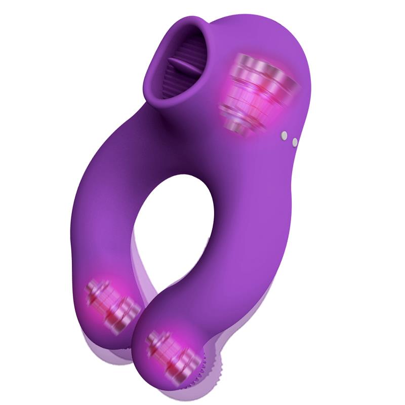 Anillo Vibrador con Lengua - Control Remoto, 3 Motores y USB Magnético | Action - Imagen 5