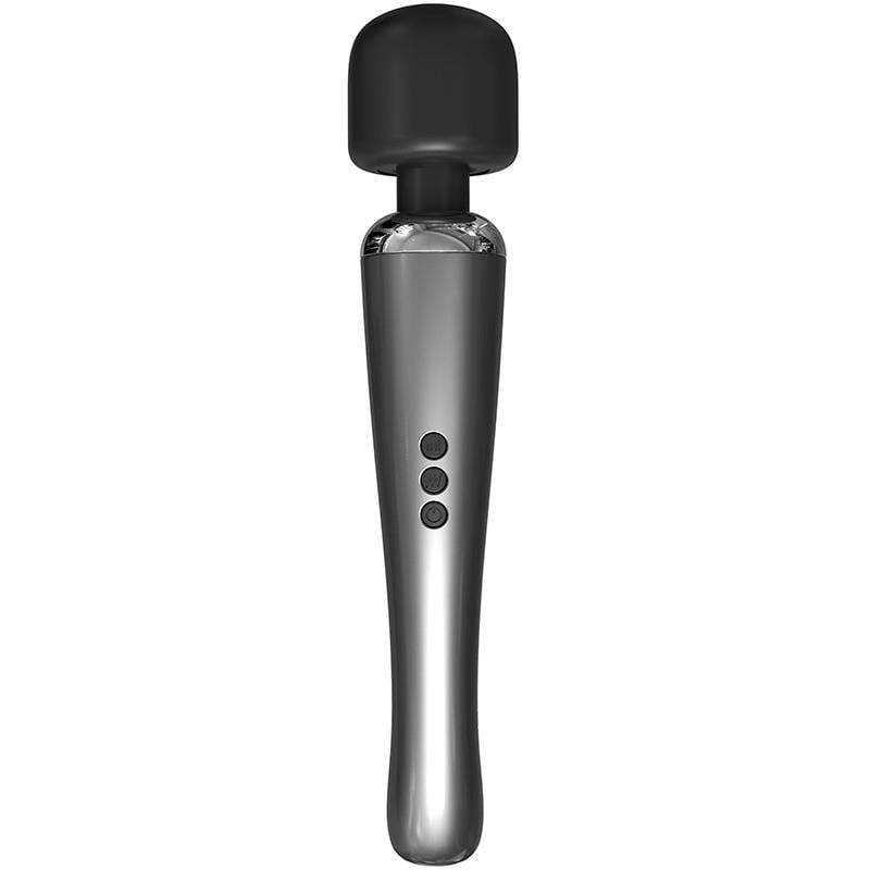 Graphity Wand Masajeador High-Tech Súper Potente Inalámbrico USB Color Grafito Silicona - Imagen 3