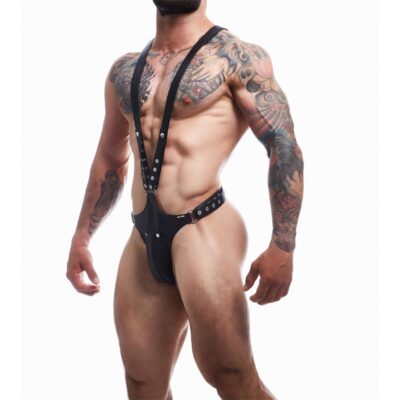 Arnés cuerpo entero hombre de PU vegano de CUT4MEN.