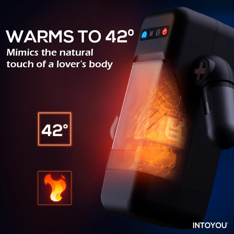 Masturbador Masculino Elon Intoyou: Inteligente Función Up and Down, Calor, Vibración y Soporte Movil - Imagen 8