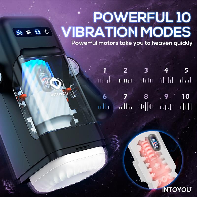 Masturbador Masculino Elon Intoyou: Inteligente Función Up and Down, Calor, Vibración y Soporte Movil - Imagen 9