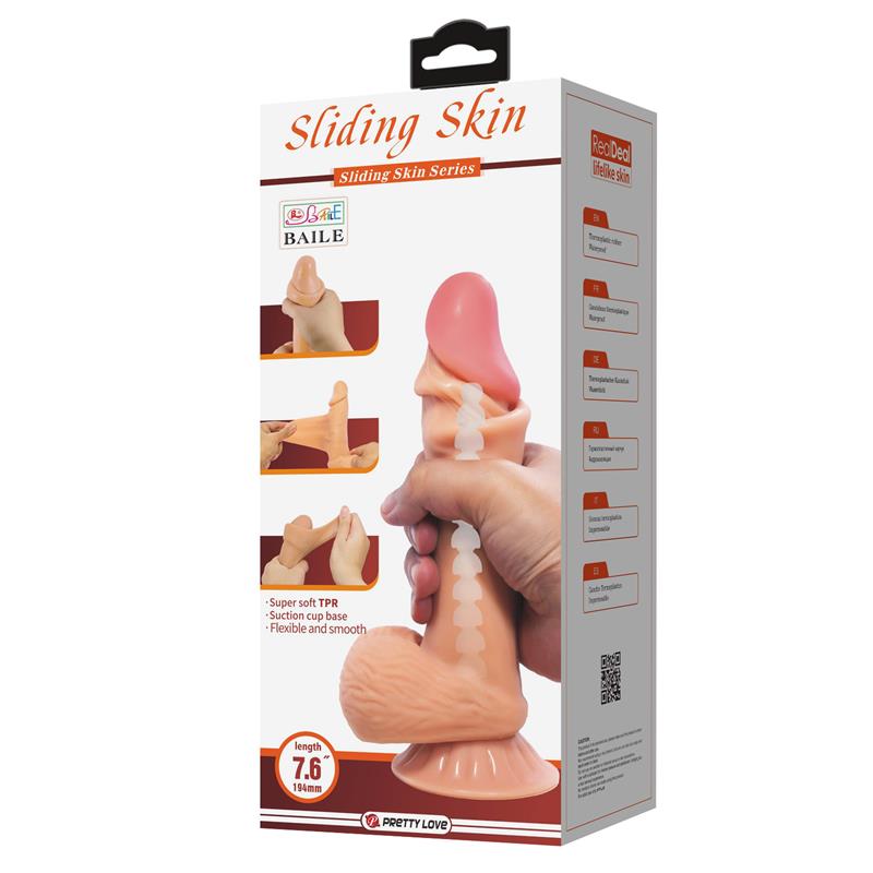 Dildo Realista con Piel Deslizante 19.4 cm - Imagen 10