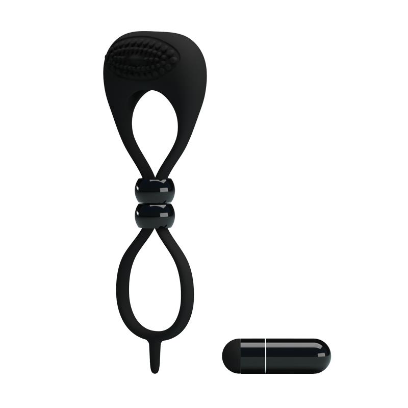 Pretty Love Anillo Vibrador Locker Color Negro - Imagen 3