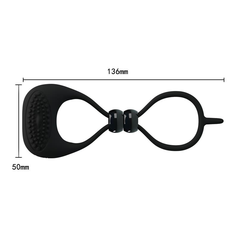 Pretty Love Anillo Vibrador Locker Color Negro - Imagen 5