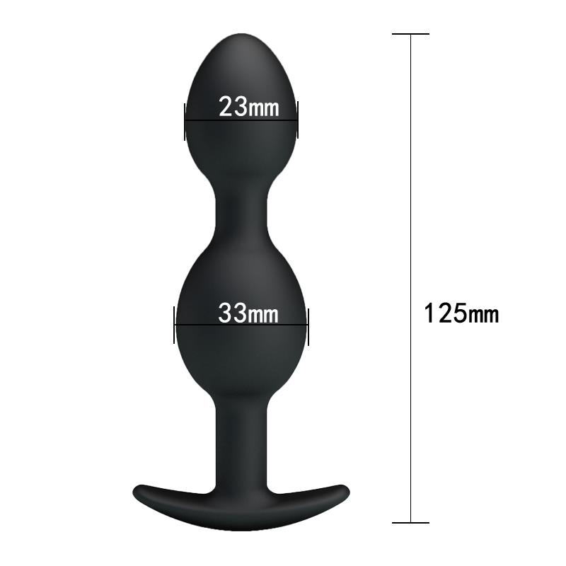 Pretty Love Plug Anal Pesado Color Negro - Imagen 5