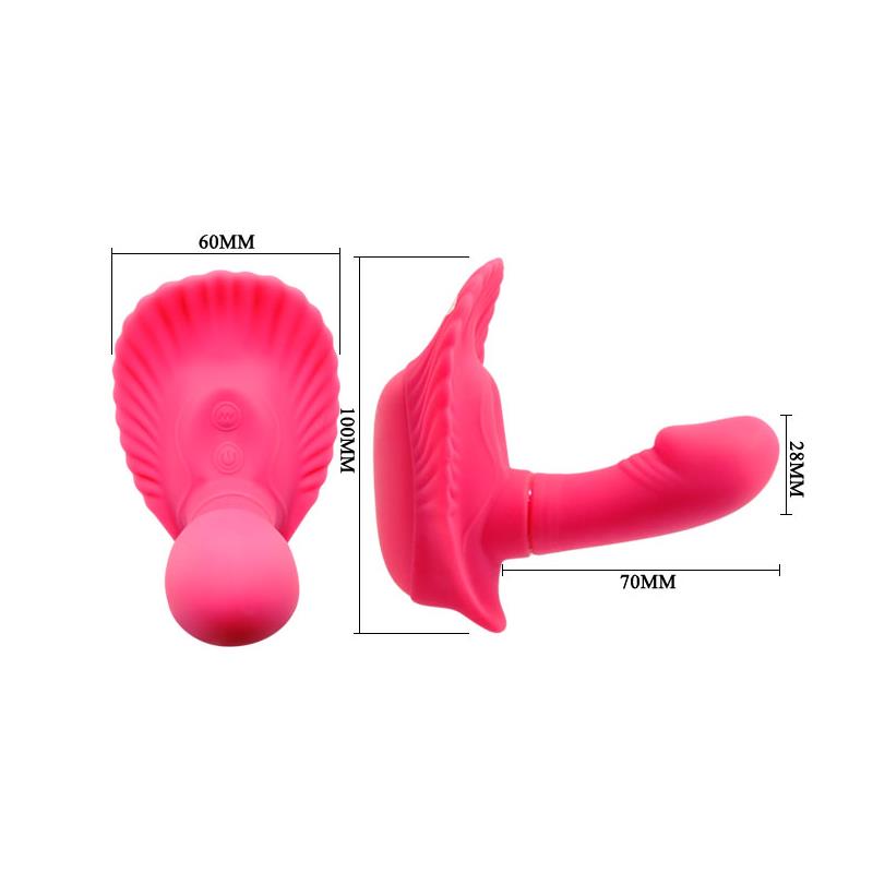Pretty Love Vibrador a Control Remoto Fancy Clamshell Color Rosa - Imagen 5