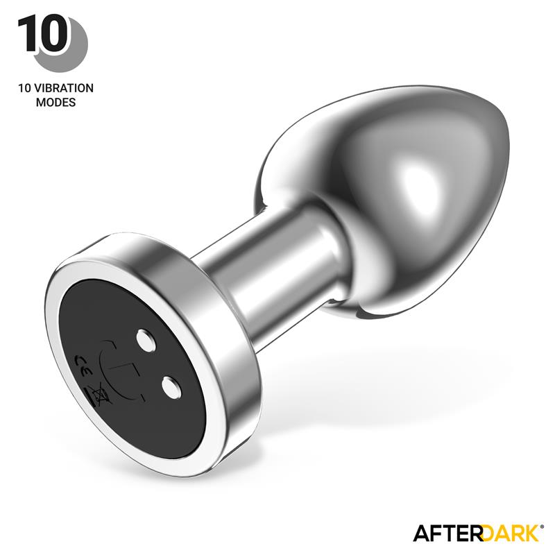 Dimpor Plug Anal Cromado con Vibración USB Magnético Talla S - Imagen 2