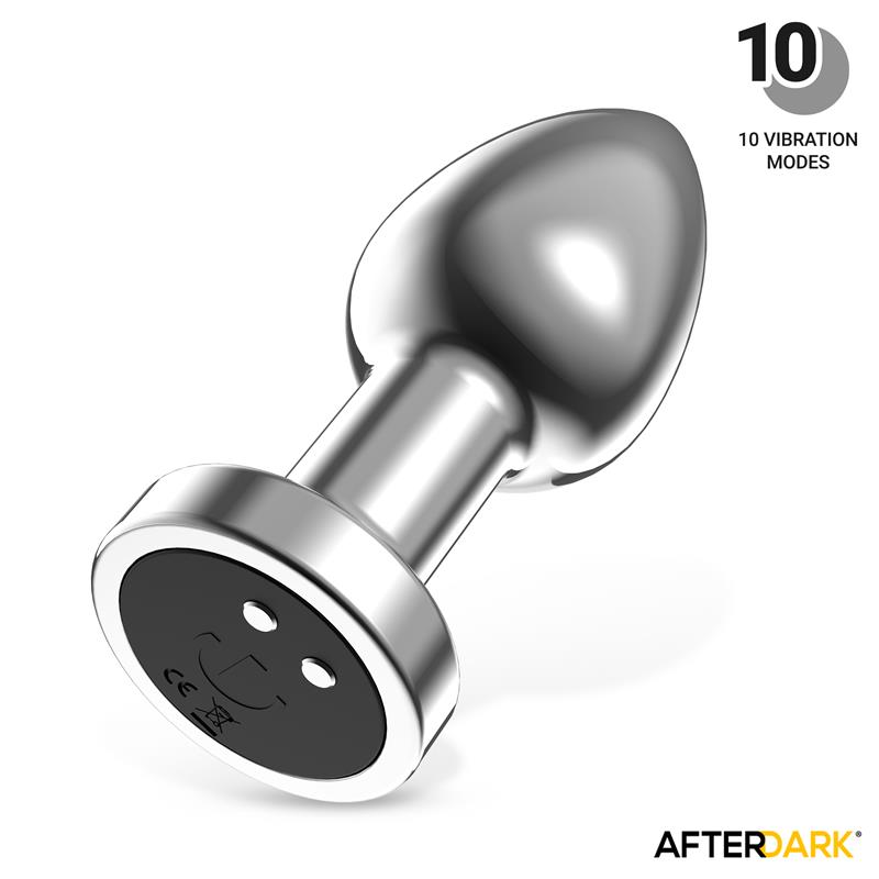 Dimpor Plug Anal Cromado con Vibración USB Magnético Talla S - Imagen 3