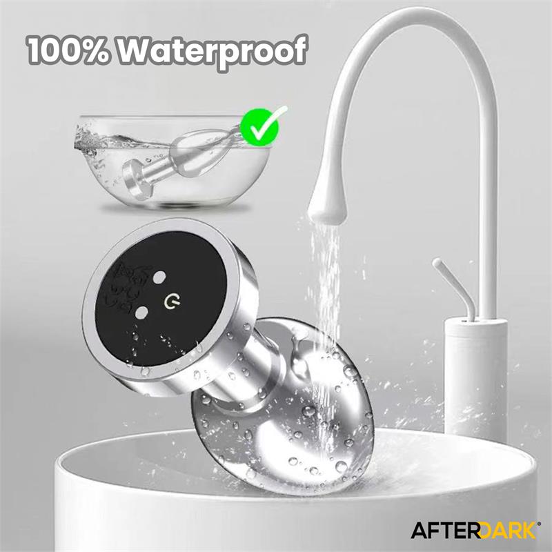 Dimpor Plug Anal Cromado con Vibración USB Magnético Talla S - Imagen 6