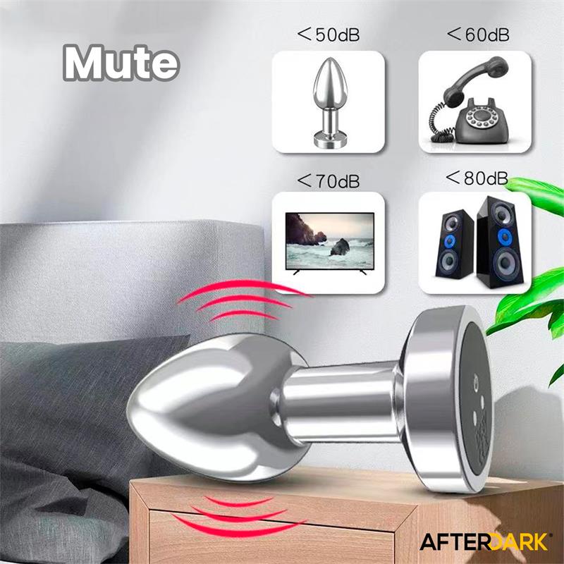 Dimpor Plug Anal Cromado con Vibración USB Magnético Talla S - Imagen 8