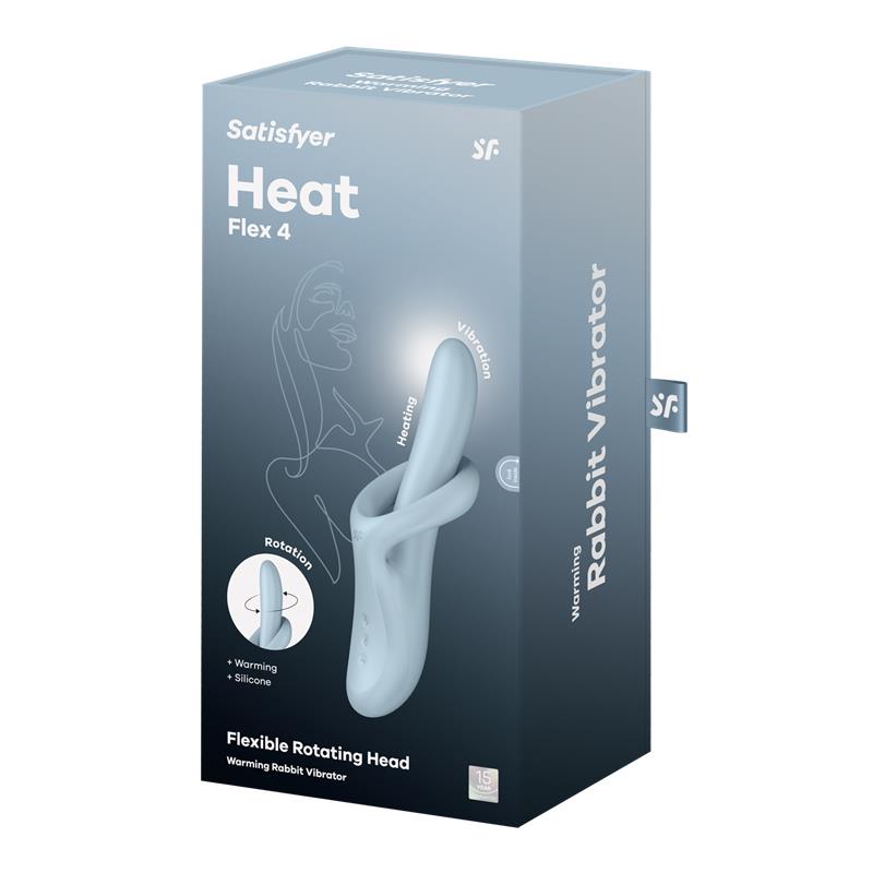 Heat Flex 4 Vibrador con Rotador y Calor Azul - Imagen 6