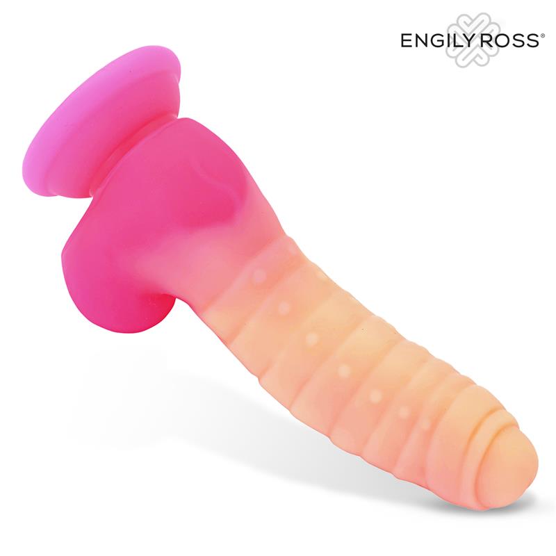 Scalidor Dildo Unicorn Brilla en la Oscuridad Silicona Líquida 18 cm - Imagen 4