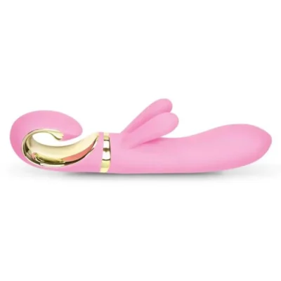 Vibrador Rabbit Grabbit 3 motores silicona rosa