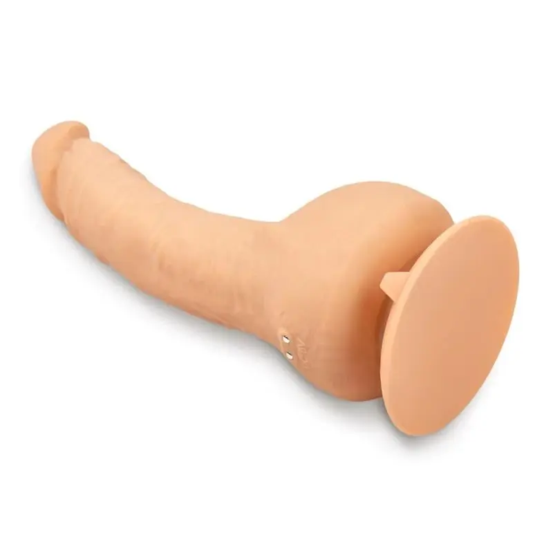 Ver en Primer plano del vibrador realista Greal, mostrando la textura suave y natural de su silicona hipoalergénica.
