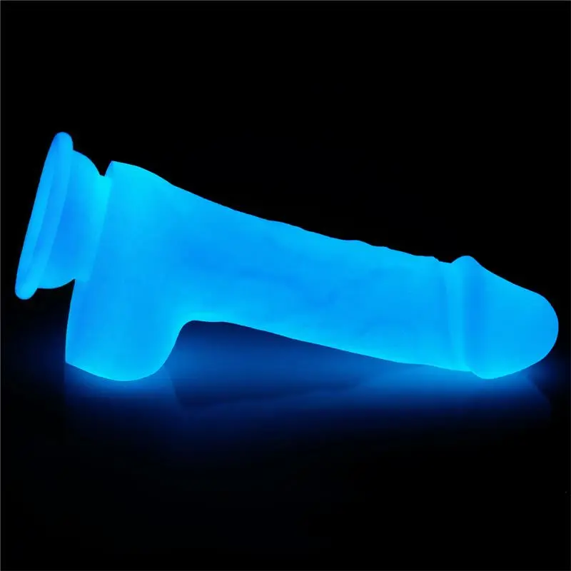 Ver en Dildo Lumino: El Placer Realista que Emerge de la Oscuridad con Luz Azul - Imagen 6