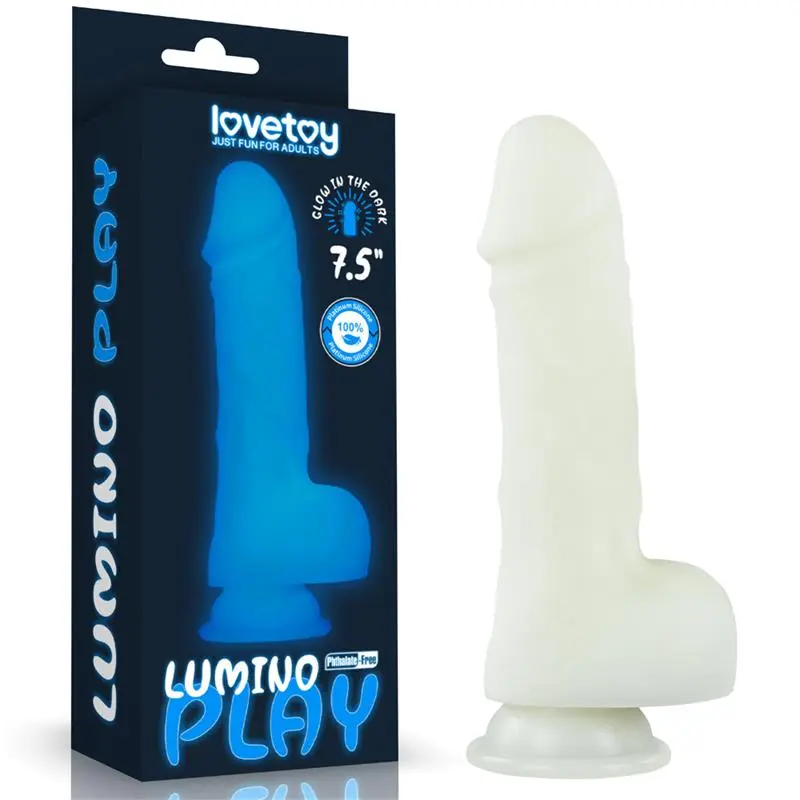 Ver en Dildo Lumino: El Placer Realista que Emerge de la Oscuridad con Luz Azul - Imagen 4