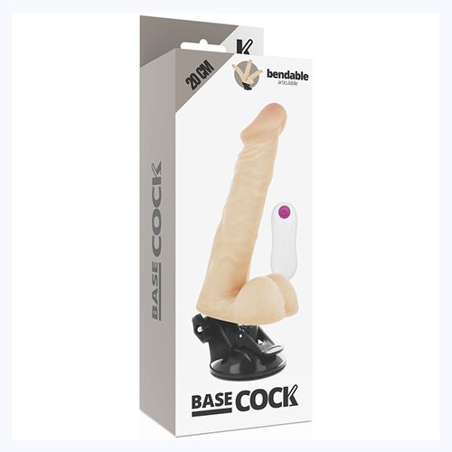 BASECOCK - Vibrador Realista Articulable con Control Remoto - 20cm | Erotic Shop - Imagen 2