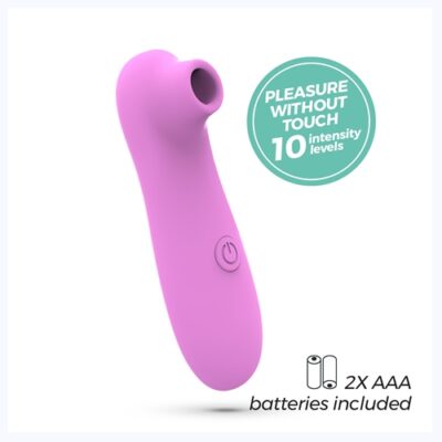 Estimulador Clitoriano Succión Sookie color rosa claro con 10 modos y pilas incluidas