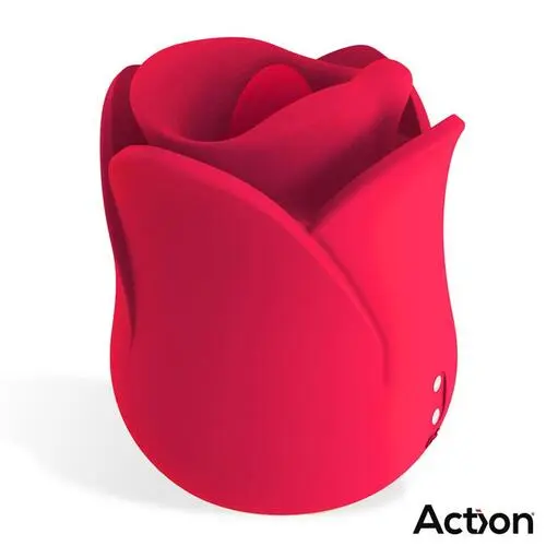 Ver en Action - Estimulador de Clítoris de Rosa Meryl Action: Lengua Sensual y 20 Modos de Placer - Imagen 5