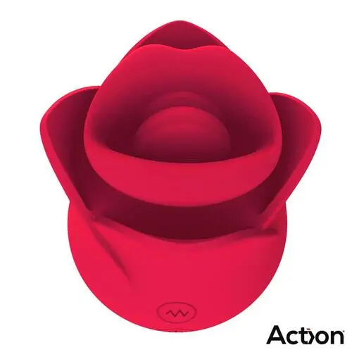 Ver en Action - Estimulador de Clítoris de Rosa Meryl Action: Lengua Sensual y 20 Modos de Placer - Imagen 6