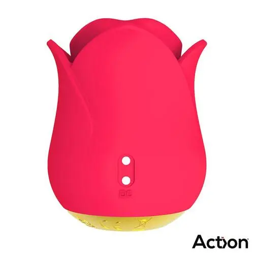 Ver en Action - Estimulador de Clítoris de Rosa Meryl Action: Lengua Sensual y 20 Modos de Placer - Imagen 2